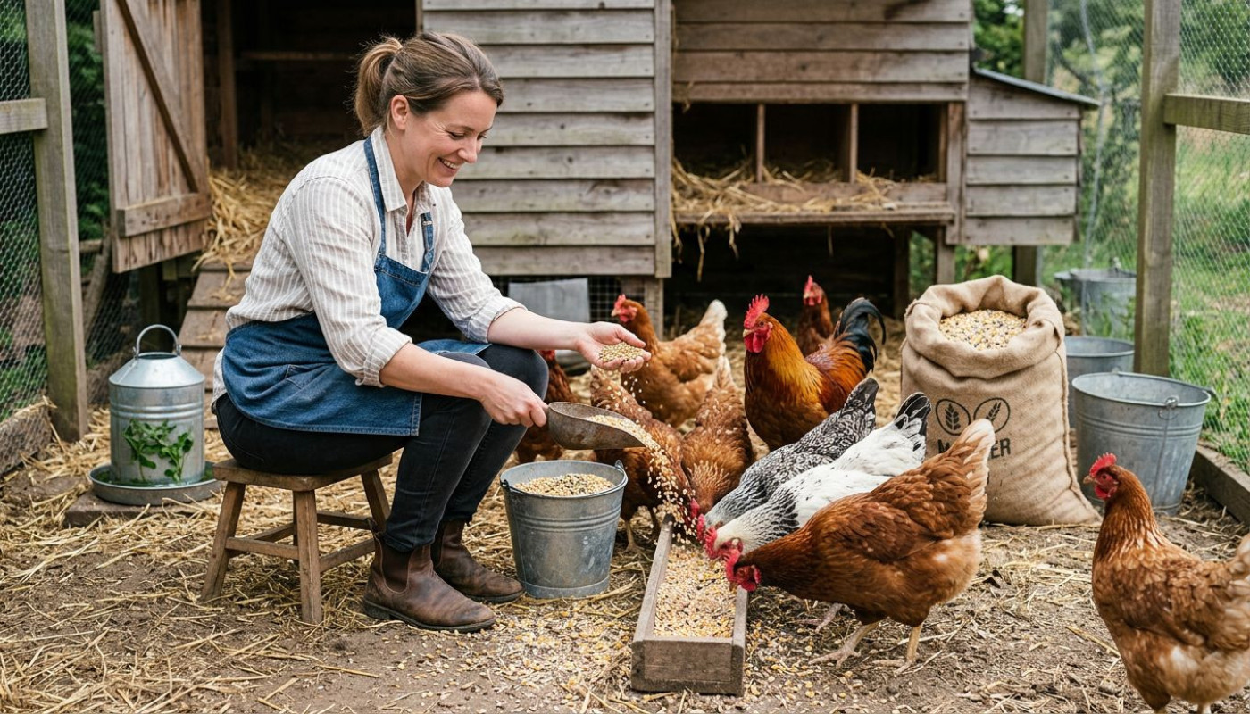 Comment équilibrer l'alimentation des poules avec des céréales ?